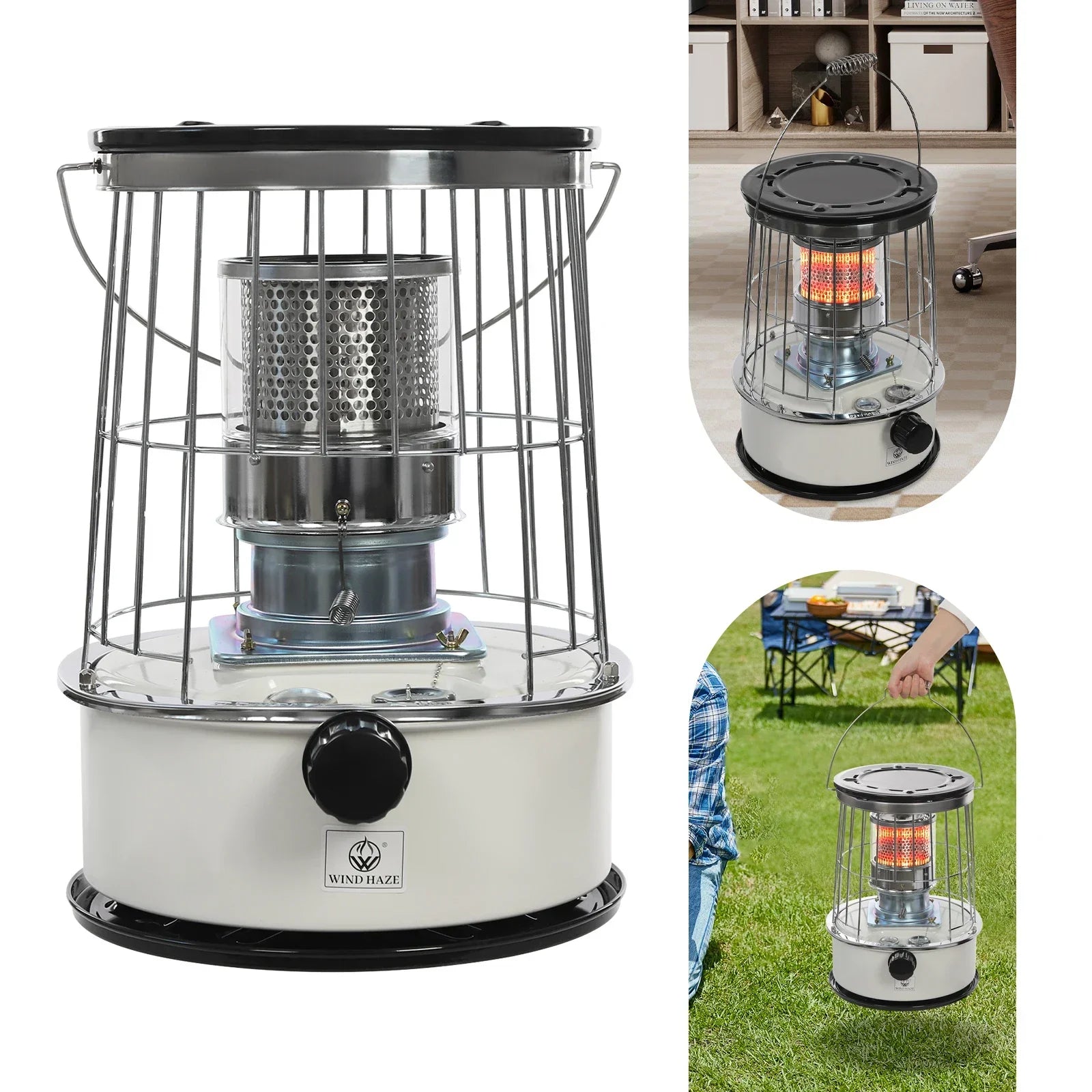 Kerosene Stove, 6L Portable Oil Burner, 9000BTU/H Indoor & Outdoor Use