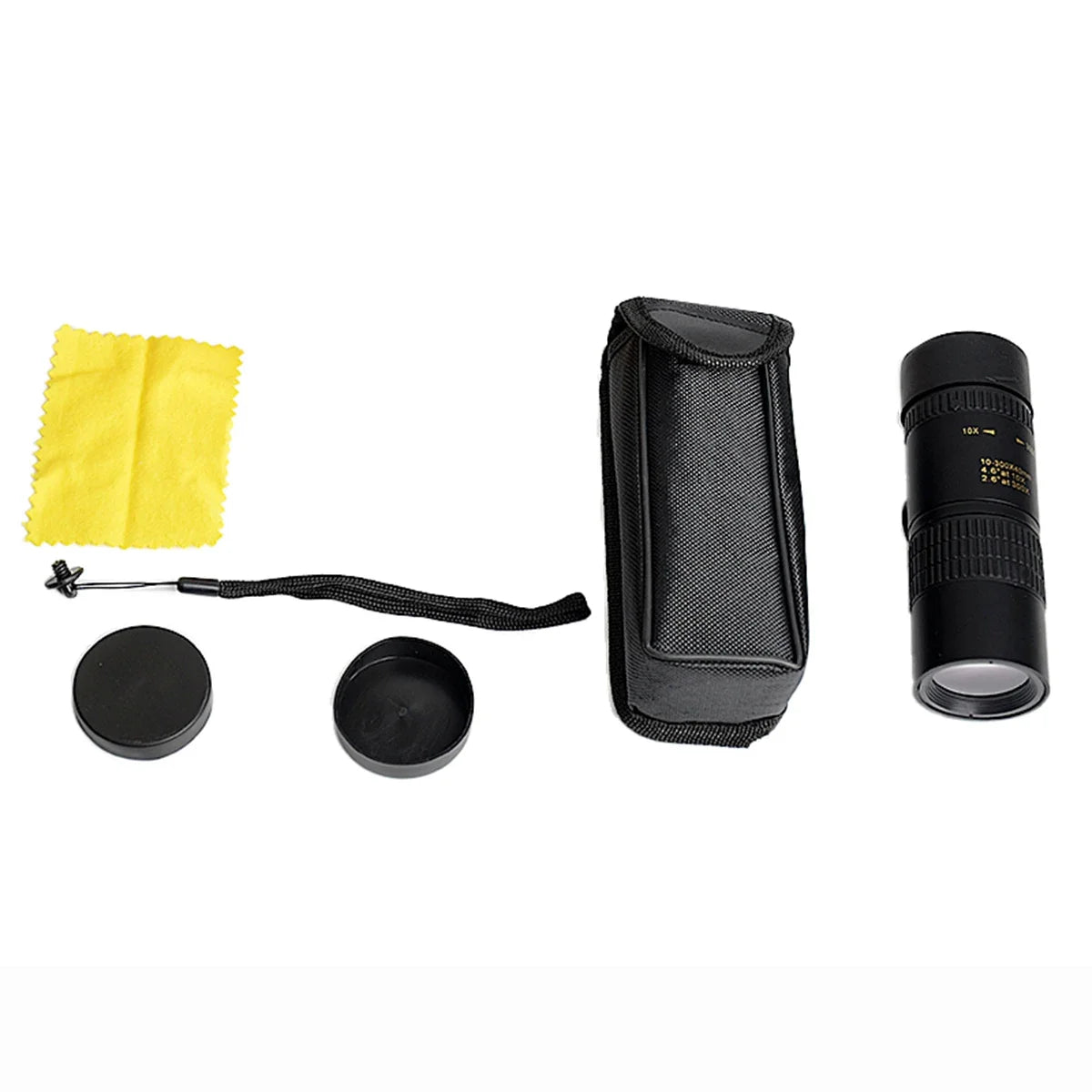 Monocular Telescope 10-300x40 HD Zoom Long Range Portable Black